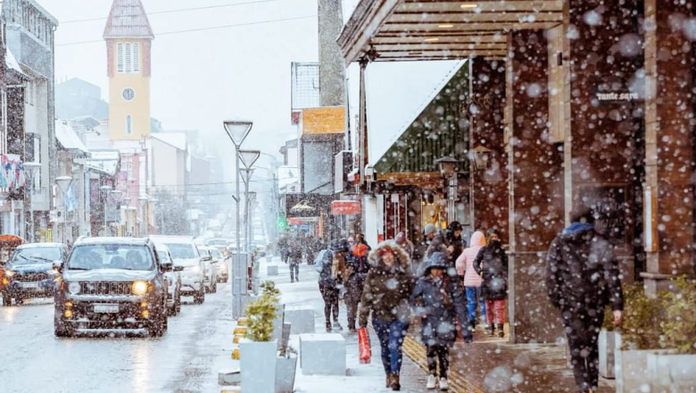 Pronostico para Ushuaia: tres días de lluvia, nieve y fuertes vientos