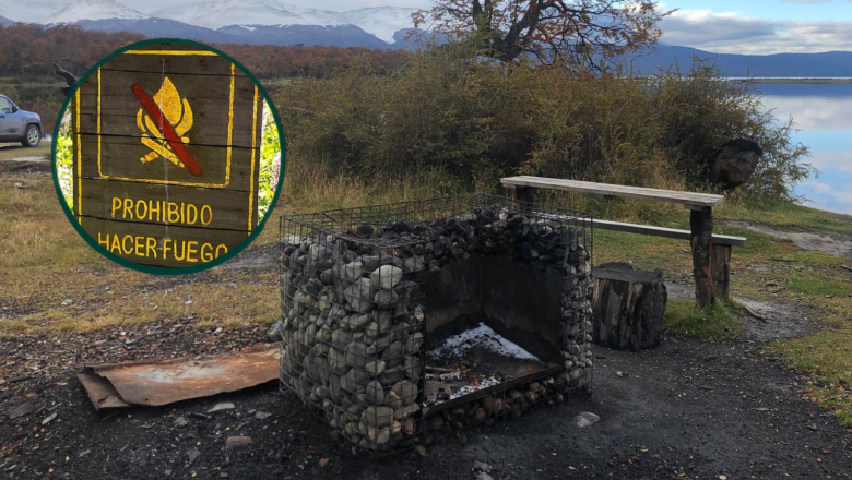 Multa de $424.500 por hacer fuego en el Bombilla