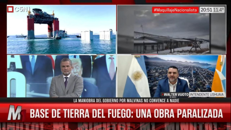 Vuoto en c5n: “estamos a favor de una Base Naval Integrada, pero tiene que estar al servicio de los intereses nacionales”