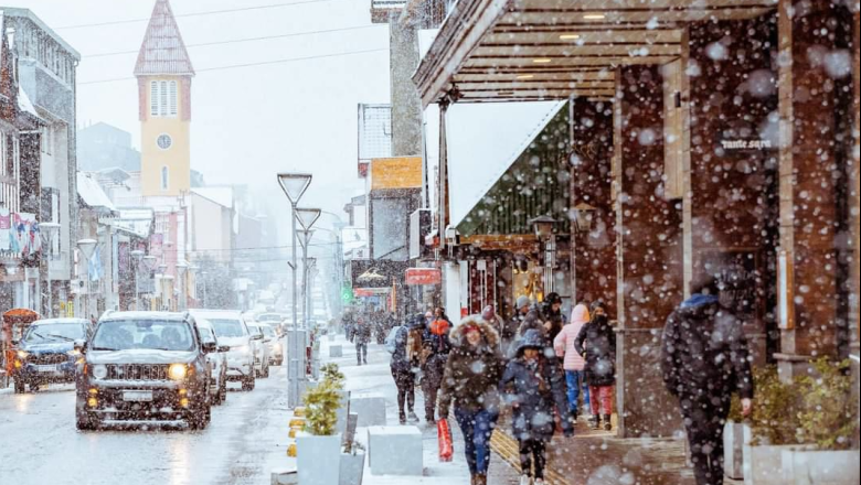  La nieve llega a Ushuaia este miércoles