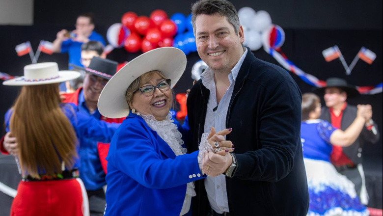 Martín Perez acompañó a la comunidad chilena en la celebración de su independencia