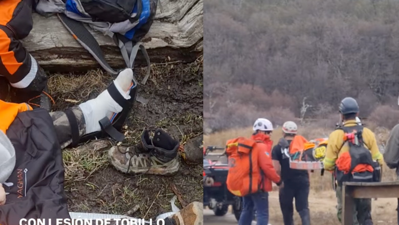 Una joven de Río Grande rescatada en Laguna Esmeralda: se esguinzó el tobillo 