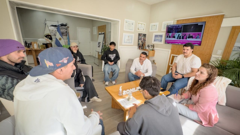 Vuoto se reunió con referentes del RAP y la cultura urbana de Ushuaia