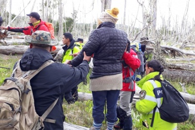 Rescate de dos mujeres de Río Grande perdidas en el Cerro Michi de Tolhuin