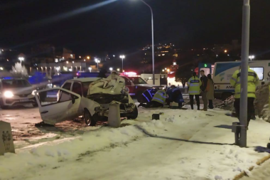 Violento choque de un joven Marinero que conducía en total estado de ebriedad en Ushuaia