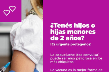 La Municipalidad lanza una campaña urgente de vacunación contra la Coqueluche