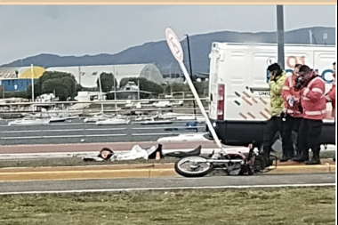 Murió un motociclista tras un violento choque en Ushuaia