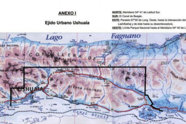 Proponen ampliar el ejido urbano de Ushuaia hasta Almanza