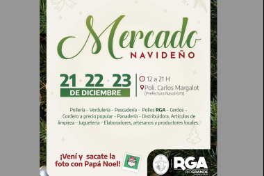 Río Grande vive la previa de las fiestas con el mercado navideño