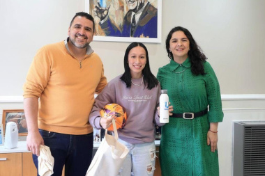 Vuoto y Garay recibieron a Macarena Espinoza, referente del Futsal Femenino Argentino