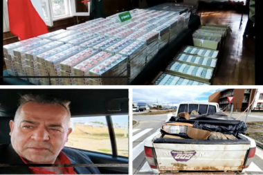Quedó detenido en Chile el hombre de Río Grande que quiso contrabandear más de 84 mil cajas de cigarrillos 