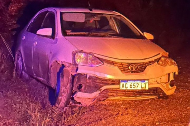 Escarcha en la ruta generó un violento despiste en la ruta 3 