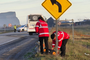 Trágico accidente: un colectivo atropelló a un peatón en la ruta 3, falleció en el lugar