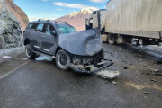 Choque frontal entre un camión y una camioneta en Ruta 3, sector Rancho Hambre