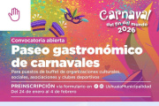 Abren la convocatoria de preinscripciones al paseo gastronómico de carnavales