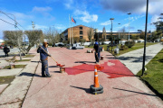 Continúan con los trabajos de mejoramiento urbano en distintos sectores de Ushuaia
