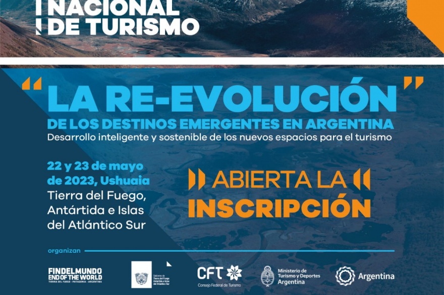 Inscripciones abiertas para el Foro Nacional de Turismo que se realizará en mayo en Tierra del Fuego 