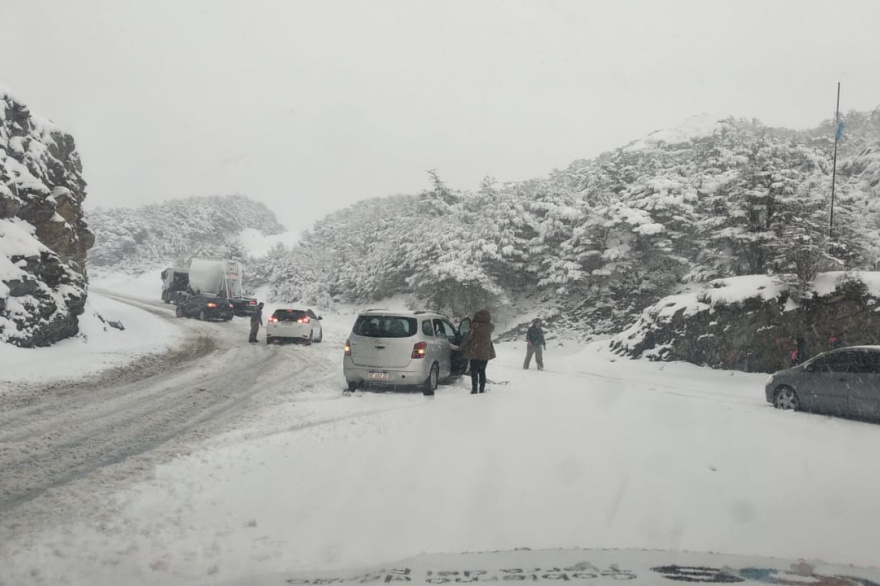 Ventisca sorprende en la primera semana de noviembre y complica el tránsito en la Ruta 3 en Tierra del Fuego